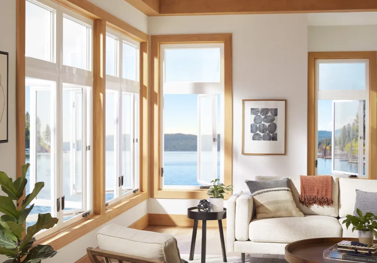 Simple and atmospheric design: casement windows