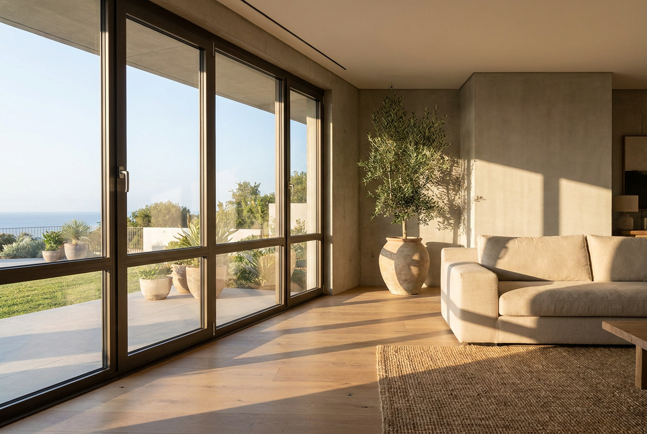 Premium custom aluminum casement windows manufactured in China by Richocean factory