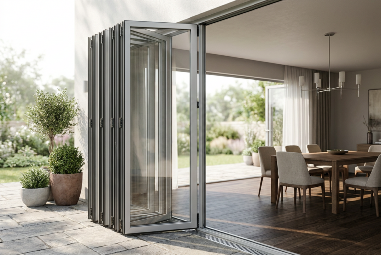 Wholesale aluminum folding doors multi fold glazing systems made in China by Richocean