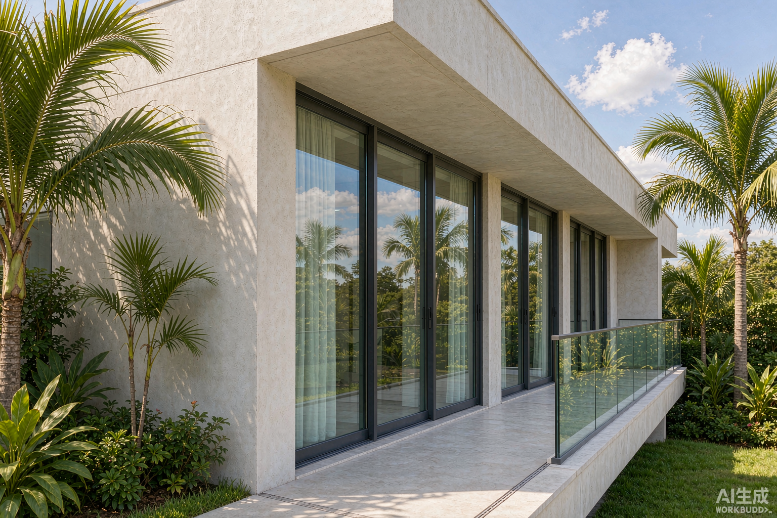 Janelas de aluminio janelas de correr - dark anthracite thermal-break aluminum sliding windows and sliding glass doors on a modern Brazilian residential facade, supplied from China